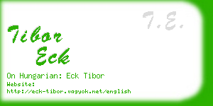 tibor eck business card